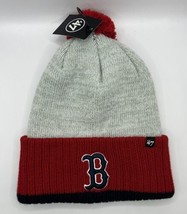 NWT Boston Red Sox Baseball MLB ‘47 Brand Winter Beanie Pom Hat OS - £15.72 GBP