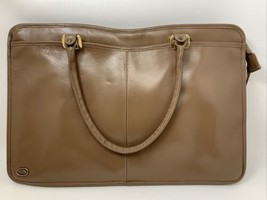 Phillippe Faux Leather Taupe Brown Purse Shoulder &amp; Hand Carry 16x11&quot; - £14.42 GBP