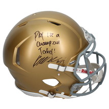 Kyren Williams Autographed &quot;Play Like A Champion&quot; Authentic Helmet Becke... - £562.63 GBP