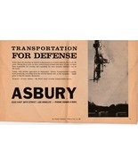 Los Angeles Examiner Dec 10 1961  Insert Map of LA &amp; Ad for Asbury Defense - £3.98 GBP