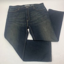 Levis Signature Mens Jeans 42 x 32 Black Athletic Straight Med Wash (42 ... - $23.74