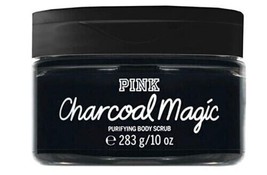 Victoria's Secret Pink Charcoal Magic Purifying Body Scrub 10 oz Full Sz Sealed - $14.80