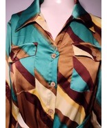 M by Shakara Silky 70s Style Maxi Shirt Dress Sz 6 Belted Roll Tab Sleev... - £10.07 GBP