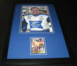 Rusty Wallace Signed Framed 11x17 Photo Display Miller High Life Light - £70.08 GBP