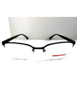 PRADA VPS 51I VY2-1O1 Black 53mm Semi-Rimless Men&#39;s Eyeglasses Frame Italy - €145,52 EUR