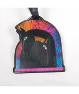 Laurel Burch On Board Companions Luggage Tag Horse Design 2010 Multicolo... - $9.75