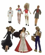 McDonalds Mini Barbie Doll Toys Lot 7 Happy Meals Vintage Athlete Career... - $16.78