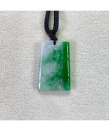 Bamboo Carved Jade Pendant, Peace Pendant, Genuine Type A Jadeite, Plant... - $3,017.28 CAD