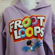Hoodie Kellogg’s Froot Loops Toucan Sam Small Cereal Clothes Womans Pink Purple - £18.47 GBP
