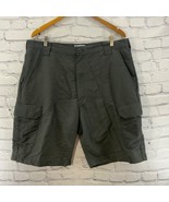 Wrangler Cargo Shorts Mens Sz 38 Gray 100% Nylon Casual Camping Hiking - $11.88