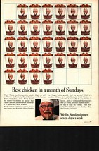 Vintage 1967 KFC Print Ad Ephemera Wall Art Decor Colonel Sanders b6 - £19.27 GBP