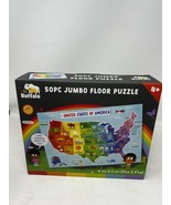 Little Buffalo 50PC Jumbo Floor Puzzle United States Of America 3ft x 2ft - $24.74