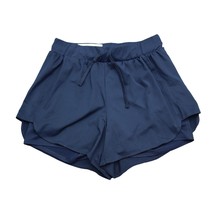 Avia Shorts Womens Blue Plain High Rise Banded Waist Drawstring Athletic - $19.68