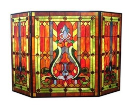 Chloe CH1F323RV44-GFS 44 in. Lighting Tiffany Stained Glass Folding Vict... - $263.93
