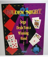 Sega Slot Machine FLYER Golden 21 Night Video Casino Vintage Gaming Shee... - £39.23 GBP