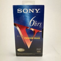 Sony VHS Tape 6 Hours EP Brilliant Color and Sound Premium Grade Sealed T-120 - £7.54 GBP