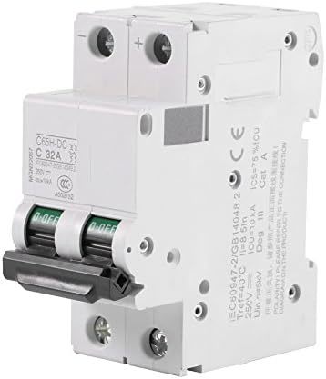 Miniature Air Circuit Breaker, 1 Pc., 250V Dc, 2P Low Voltage, Short Cir... - $31.92