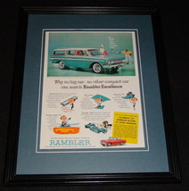 1961 Rambler Framed 11x14 ORIGINAL Vintage Advertisement - $34.64