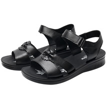 new fashion women sandals summer shoes woman leather footwear soft flat sandals  - £26.37 GBP