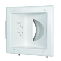 Commercial Electric White 1-Gang 1-Decorator/Rocker/1-Duplex;Cable Pass-... - £27.77 GBP