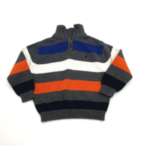 Nautica Boys 24M 2T Long Sleeve Sweater Pull Over 1/3 Zip Winter Cold St... - £18.46 GBP