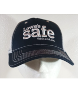 LOWE&#39;S SAFETY TEAM HAT Mesh Back Adjustable Hook and Loop Strap THINK WO... - $11.39