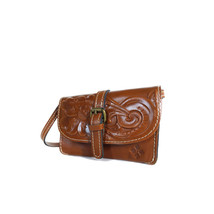 NEW PATRICIA NASH Crossbody Brown Leather Convertible Organizer &#39;TORRI&#39; ... - £63.14 GBP