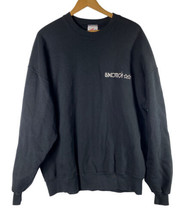 Vtg Luxottica Sweatshirt 2X Jerzees Cotton Sweats Black Crewneck Mens Wo... - £72.85 GBP