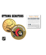 OTTAWA SENATORS NHL Hockey 24K Gold Plated Canadian Quarter Coin * LICEN... - £6.43 GBP