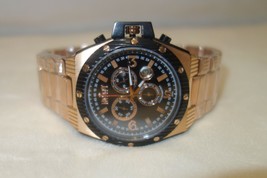 Nicolet Chronomatrix Chrongraph SWISS Watch Mens Rose Gold LIMITED EDITI... - £365.25 GBP