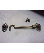 VINTAGE BRONZE  safety latch and hook articulated including mounting screws - £18.66 GBP