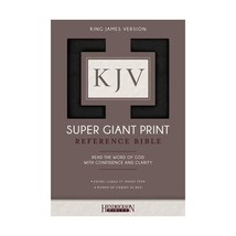 Holy Bible: King James Version, Black, Imitation Leather, Super Giant Print Refe - £38.45 GBP