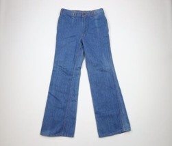 Vintage 70s Streetwear Mens 30x32 Distressed Wide Leg Bell Bottoms Denim... - £115.94 GBP