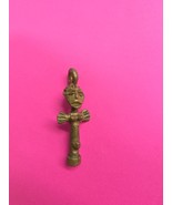 Vintage Brass Akwaba Doll Fertility God Goddess Statue Pendant - $410.33 MXN