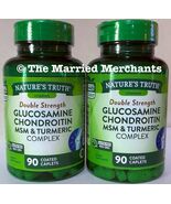 2x Nature's Truth Double Strength Glucosamine Chondroitin 90 each 9/2026... - $25.99