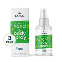 Lime Set 2 - Pack of 3 Lime Scented Hand Sanitizer Spray (3x3 Fl. Oz.) - £19.51 GBP