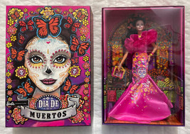 Barbie Signature 2023 Dia De Muertos Doll In Ruffled Pink Gown HJX14 Retail Box - £49.26 GBP