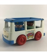 Fisher Price Little People Circus Bumpy Ride Bus Chunky Figures Vintage ... - $25.21