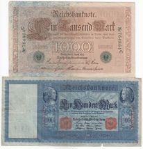 Germany, Set of 2 Different Banknotes, XF+ - $20.82