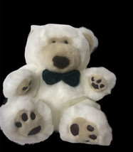 MTY International Teddy Bear 12”  Plush Stuffed Animal Green Bow Tie - £7.07 GBP