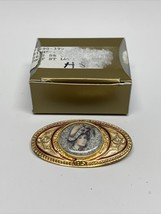 New Vintage AVON 97-98 Pin HS Honor Society Award Cameo Brooch KG - £15.91 GBP