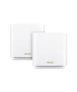 ASUS ZenWiFi Whole-Home Tri-Band Mesh Wi-Fi 6 System White Pack of 2 AX6600 - $243.15 CAD