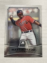 2010 Bowman Platinum Martin Prado #57 Atlanta Braves - £1.52 GBP