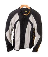 Scorpion EXO Motorcycle Jacket Womens XL Black Silver Mesh Padded Lace Up - $919.74 MXN