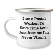 I Am A Postal Worker Gifts for Christmas: Funny Postal Worker Mugs, 12oz Stainle - £19.85 GBP