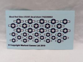 Warlord Games Bolt Action Blood Red Skies USAAF Decal Sheet - $6.92