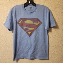 Superman Brand T-Shirt in Blue Short Sleeved Size Small - $9.75