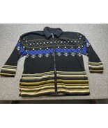 Vintage New York &amp; Company Zip Up Cardigan Sweater Woman&#39;s Size Large KG JD - $40.72 CAD