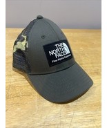 North Face Hat Cap Snap Back Youth Camo Green Mesh Trucker Patch Outdoors - €16,97 EUR