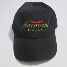 Romanos Macaroni Grill Men Hat Black Snapback Baseball Cap Embroidered Logo - £19.44 GBP